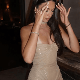 Gisela - Glitzer Abendkleid