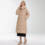 Lotte | Neck Wrap Gesteppter Langer Wintermantel