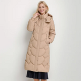 Lotte | Neck Wrap Gesteppter Langer Wintermantel