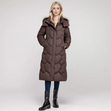 Lotte | Neck Wrap Gesteppter Langer Wintermantel