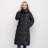 Lotte | Neck Wrap Gesteppter Langer Wintermantel