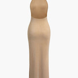 Luisa – Rückenfreies Neckholder-Abendkleid