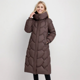 Lotte | Neck Wrap Gesteppter Langer Wintermantel