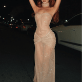 Gisela - Glitzer Abendkleid