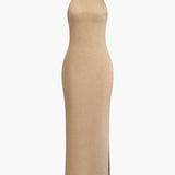 Luisa – Rückenfreies Neckholder-Abendkleid