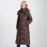 Lotte | Neck Wrap Gesteppter Langer Wintermantel