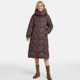 Lotte | Neck Wrap Gesteppter Langer Wintermantel