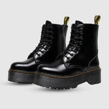 Ella | Elegante Plateaustiefel aus Leder – Stilvolle Schuhe mit Komfort