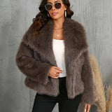 Macy | Luxuriöse Kunstfell-Jacke – Stilvoll, Kuschelig und Zeitlos