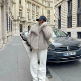 Macy | Luxuriöse Kunstfell-Jacke – Stilvoll, Kuschelig und Zeitlos