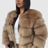 Lacy | Hochwertige Kunstfell-Jacke – Edles Design für Eleganz und Komfort