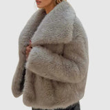 Macy | Luxuriöse Kunstfell-Jacke – Stilvoll, Kuschelig und Zeitlos