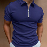 Max | Herren Polo Shirt mit Reißverschlusskragen