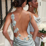 Xenia - Satin Abendkleid