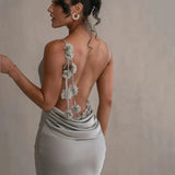 Xenia - Satin Abendkleid