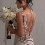 Xenia - Satin Abendkleid