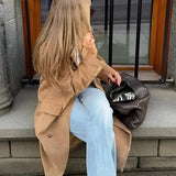 Elena | Suede Trenchcoat