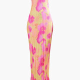 Theresia - Bandeau Maxikleid mit Blumenmuster