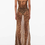 Theresia – Maxikleid mit Leopardenmuster