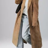Elena | Suede Trenchcoat