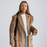 Elena | Suede Trenchcoat