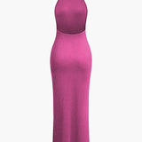 Luisa – Rückenfreies Neckholder-Abendkleid